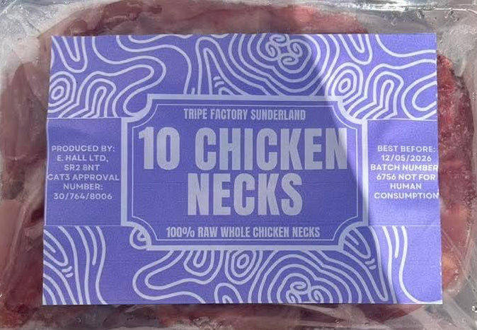 10 Chicken Necks - Tripefactory Sunderland - Raw Frozen Treats