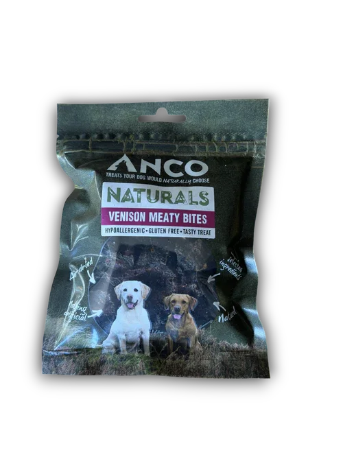 Anco Naturals Venison Meaty Bites BULK DEAL 12x85g