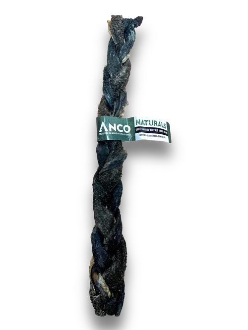 Anco Naturals Giant Smoked Buffalo Tripe Braid BULK DEAL x 20