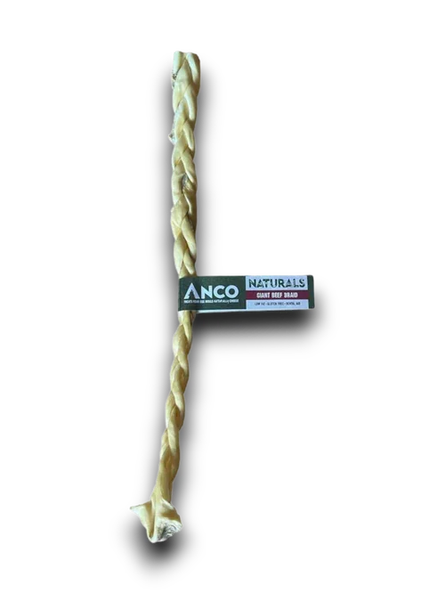 Anco Naturals Giant Beef Braid BULK DEAL x 20
