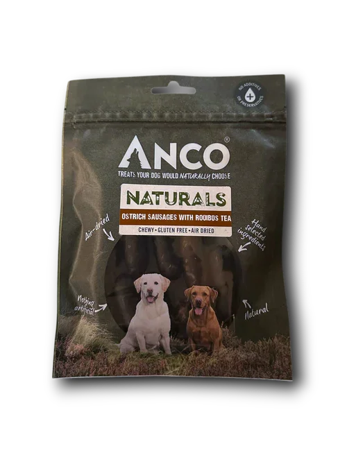 Anco Naturals Ostrich Sausages with Rooibos BULK DEAL 12x9pcs