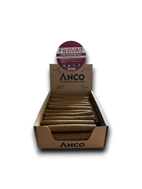 Anco Fusions Ostrich Infused Beef Rolls BULK DEAL x 50