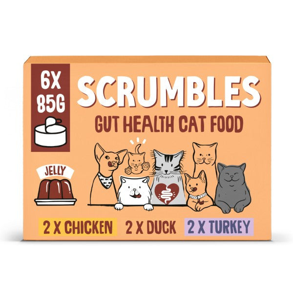 Scrumbles Wet Cat Jelly Meat Selection 6 x 85g
