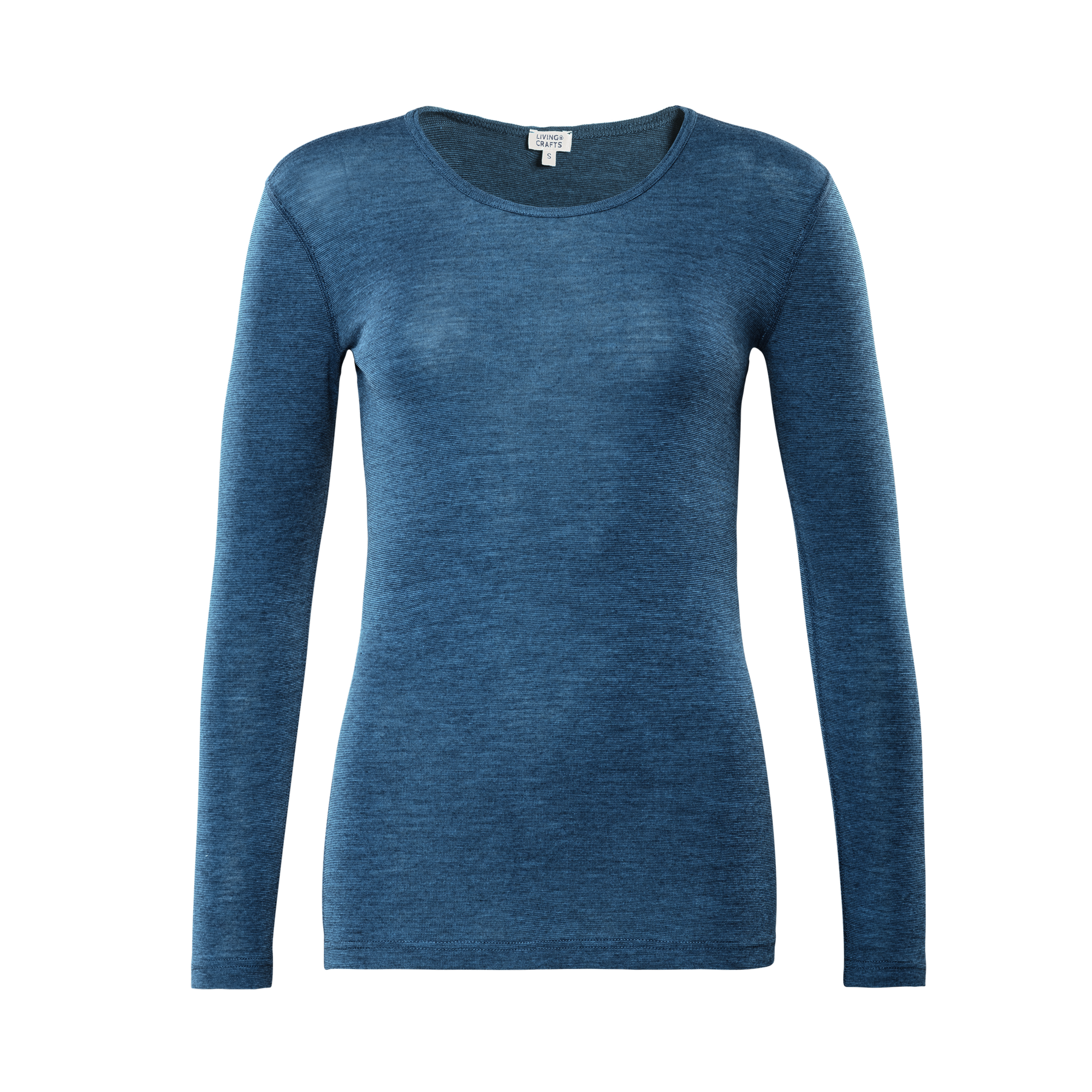 Wool & Organic Cotton Long Sleeve T-shirt: Womens