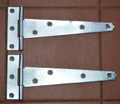 6" - 150mm Light duty Zinc Plated Tee Hinges for Sheds, Avery, Kennel, Rabbit Hutches (121A-6")