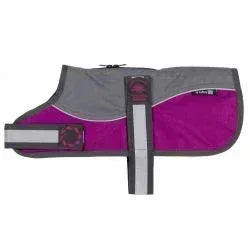 aniMate Reflective Grey/Raspberry Padded Harness Coat w/o collar (20cm), 8"