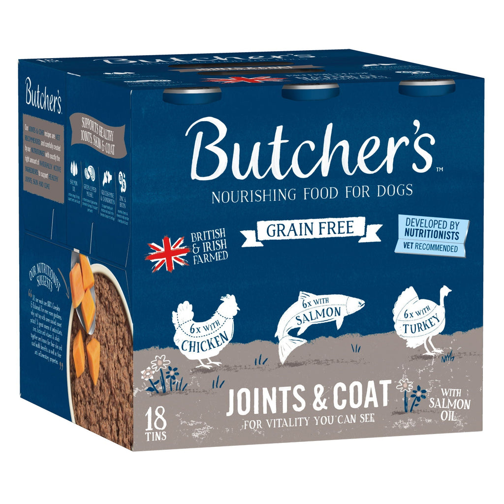 Butcher's Joints & Coat Dog Food Cans – 18 x 390g / 6 x 390g