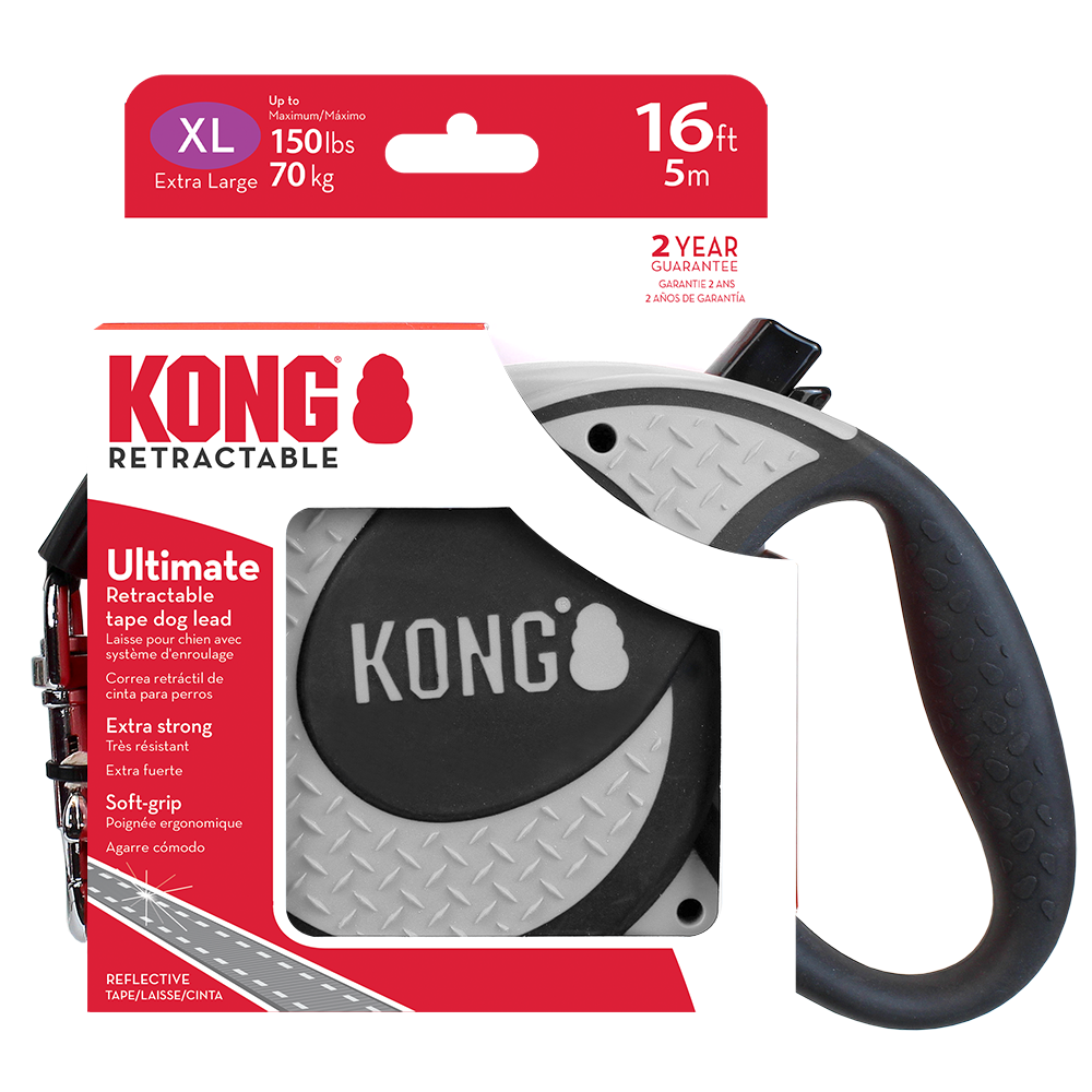 KONG Ultimate Retractable Grey Xtra Large Up To 70kg 5m