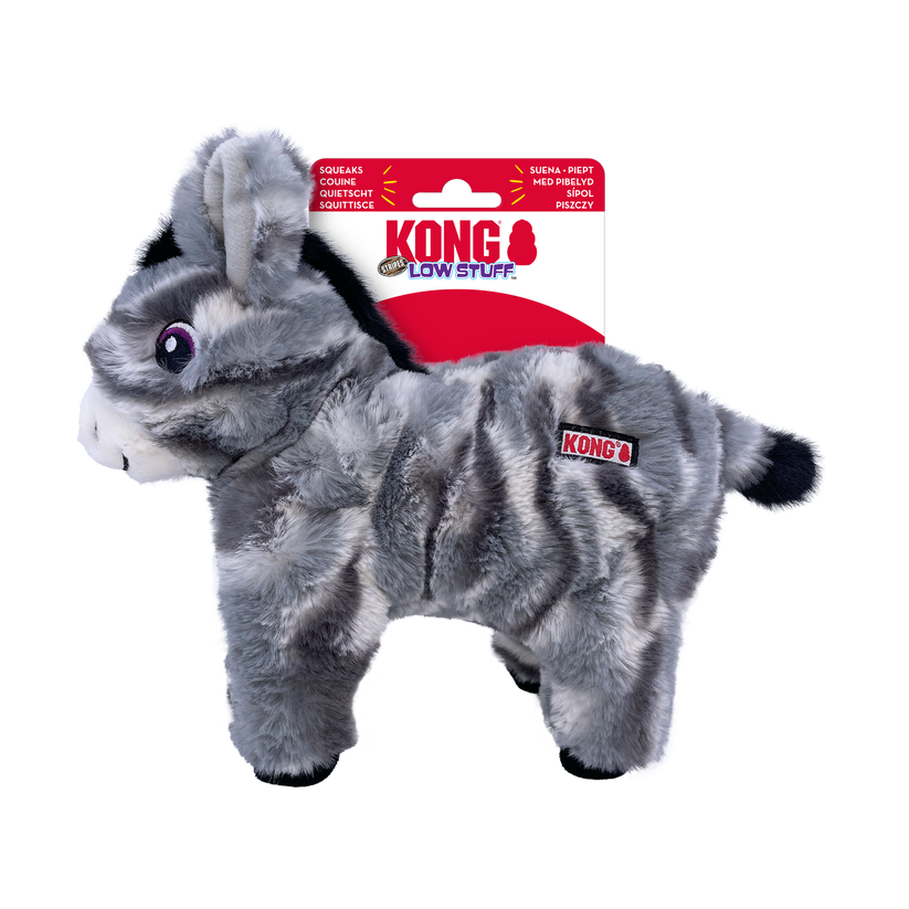 KONG Low Stuff Stripes Donkey