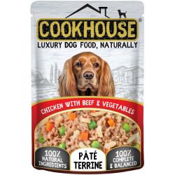 Cookhouse Dog Chicken With Beef & Veg Pate Terrine, 100g x 15