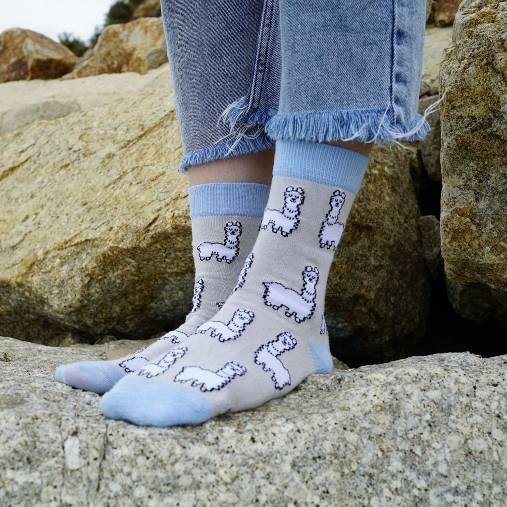 Save the Alpaca Bamboo Socks