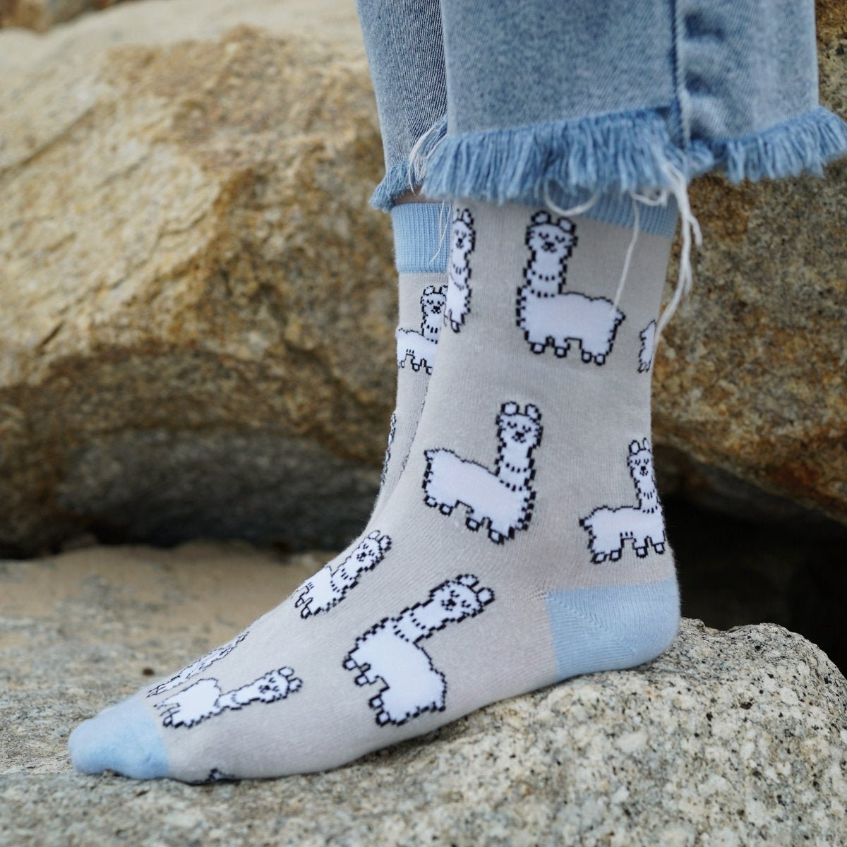 Save the Alpaca Bamboo Socks