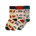 Beige Lover 3 Pack Bamboo Sock Set