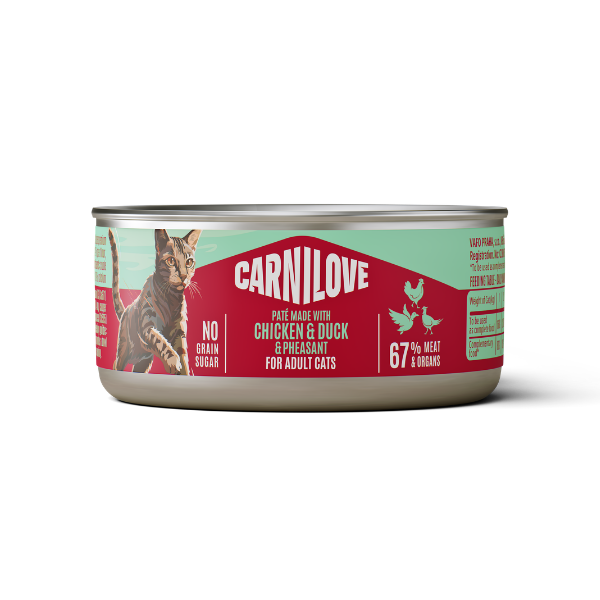 Carnilove Chicken, Duck & Pheasant Adult Cat 100g x 12