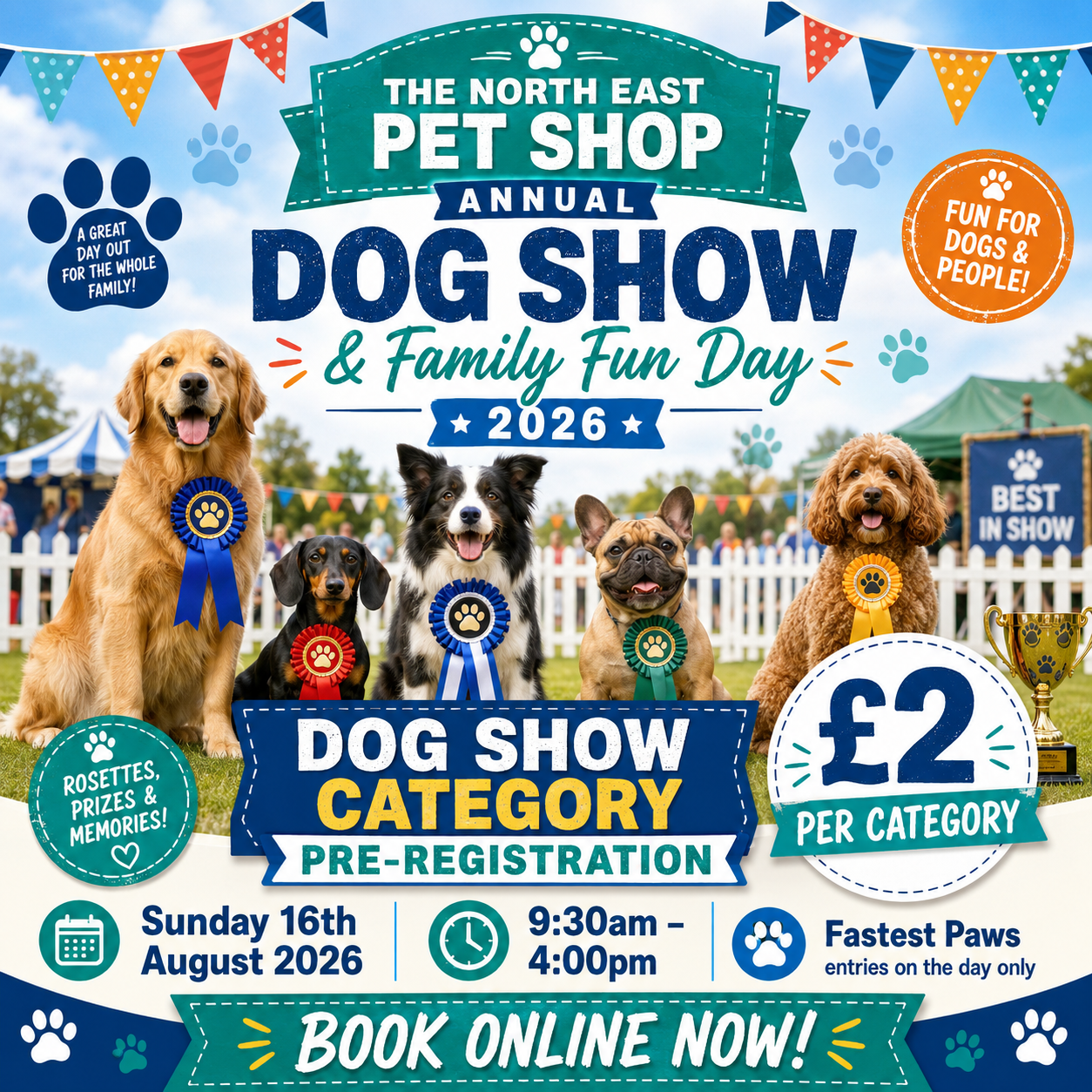 The North East Pet Shop Dog Show 2026 – Pre-Registration