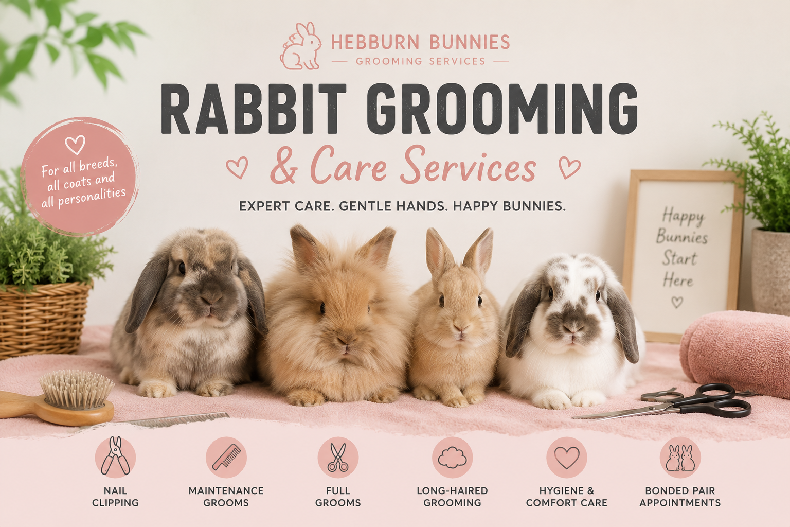 Rabbit Maintenance Groom | Hebburn Bunnies