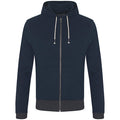 Contrast Zipped Recycled Hoodie