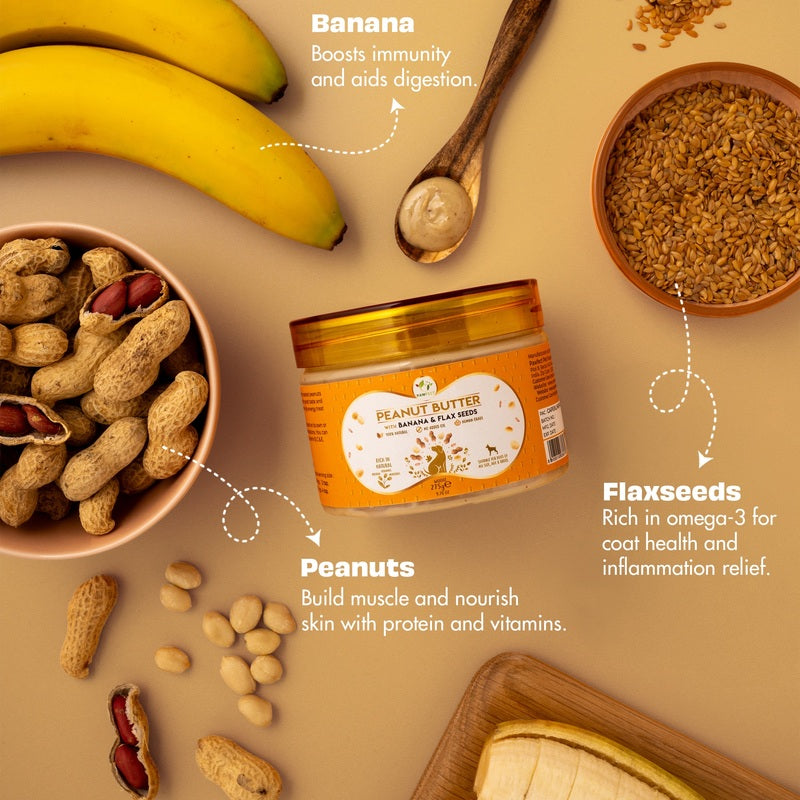 Pawfect Peanut Butter with Banana & Flaxseeds 275g