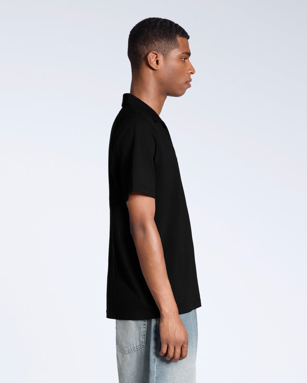 Open Neck Polo