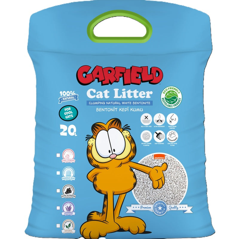 Garfield Bentonite Marseille Soap Nonwoven Bags Cat Litter 20 L