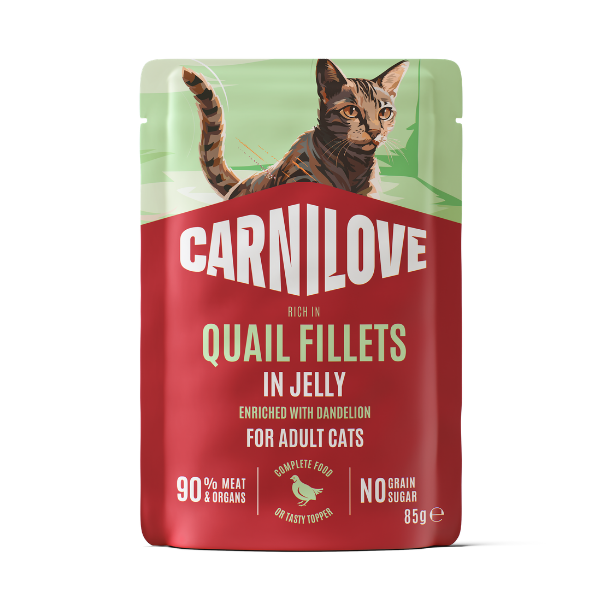 Carnilove Jelly Quail with Dandelion Cat Pouch 85g