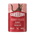 Carnilove Jelly Turkey with Valerian Cat Pouch 85g