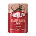 Carnilove Jelly Rabbit with Marigold Kitten Pouch 85g