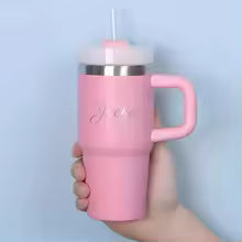 Personalised Pet Parent Travel Tumbler with Straw – 400ml Stainless Steel Cup