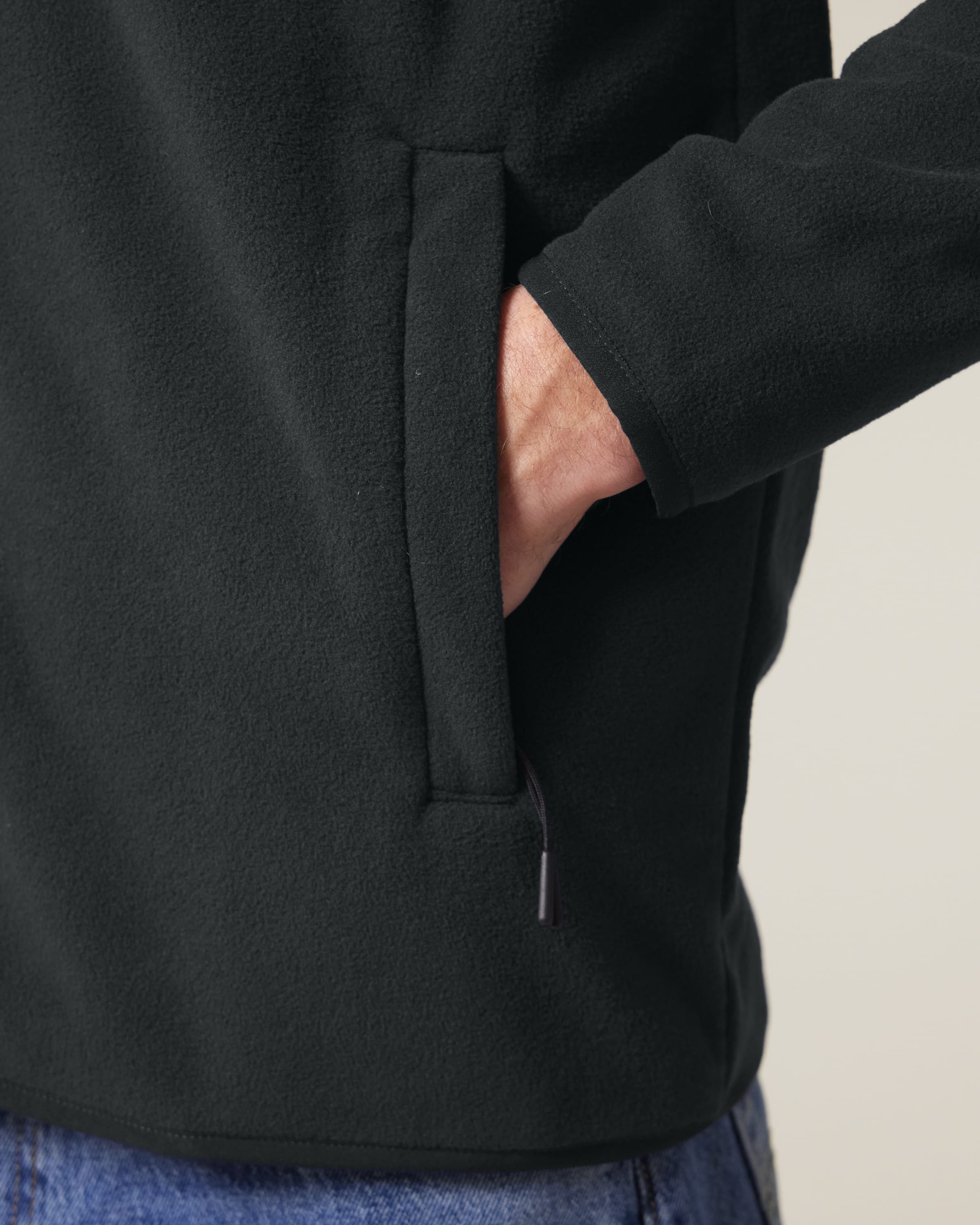 Recycled Polyester Fleece Jacket: Mens