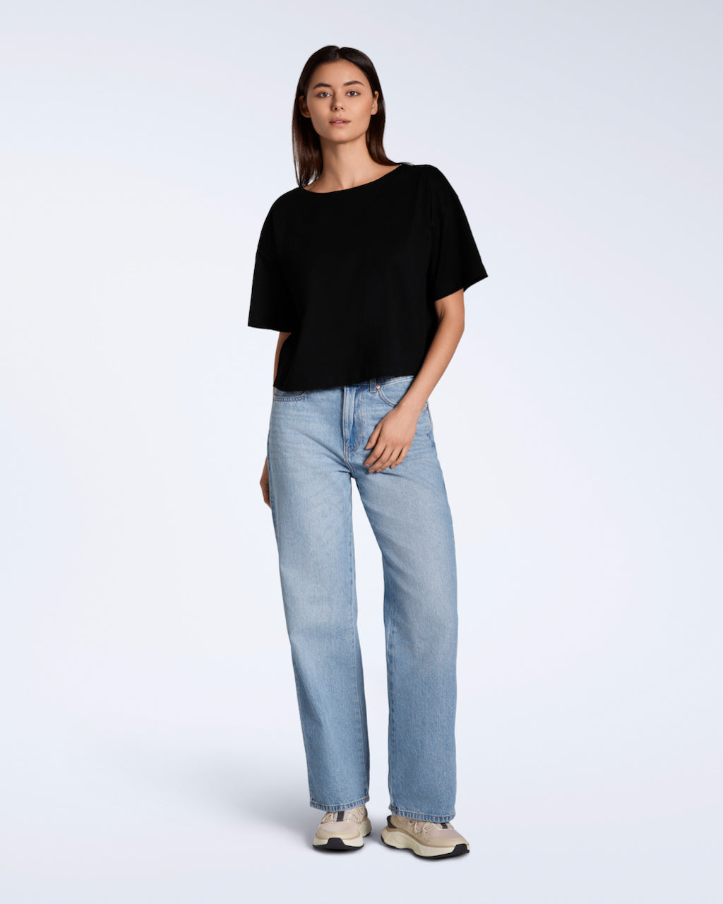 Wide Boat Neck T-Shirt