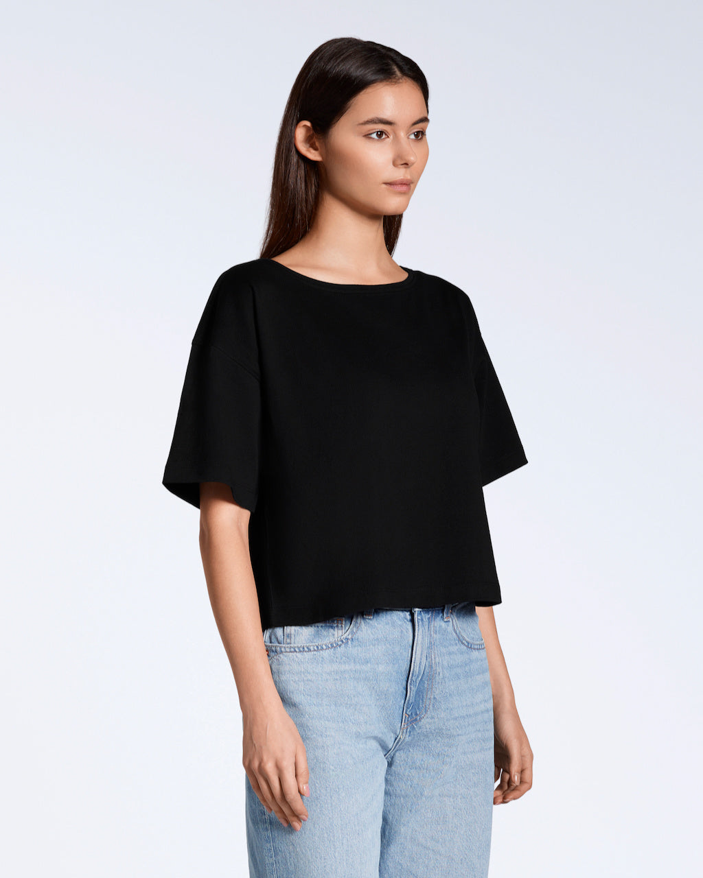 Wide Boat Neck T-Shirt