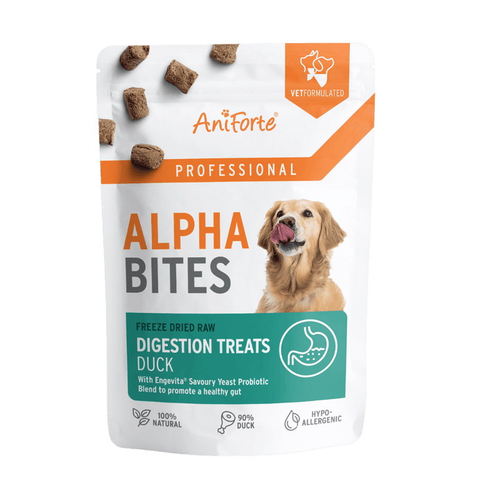 Alpha Bites Digestion 90% duck with live probiotics & fibre