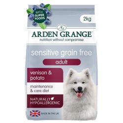 Arden Grange Adult Dog Sensitive Grain Free Venison & Potato, 2kg