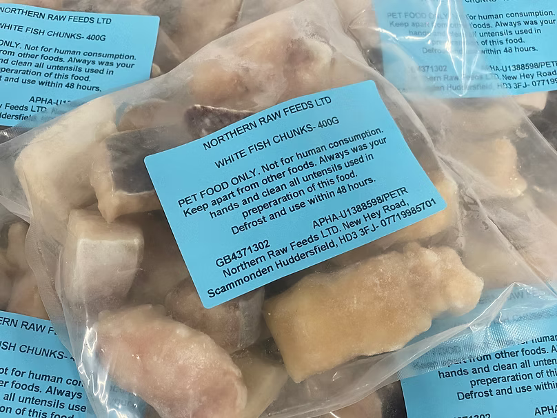 Northern Raw Feeds - Boneless White Fish Chunks - 400g
