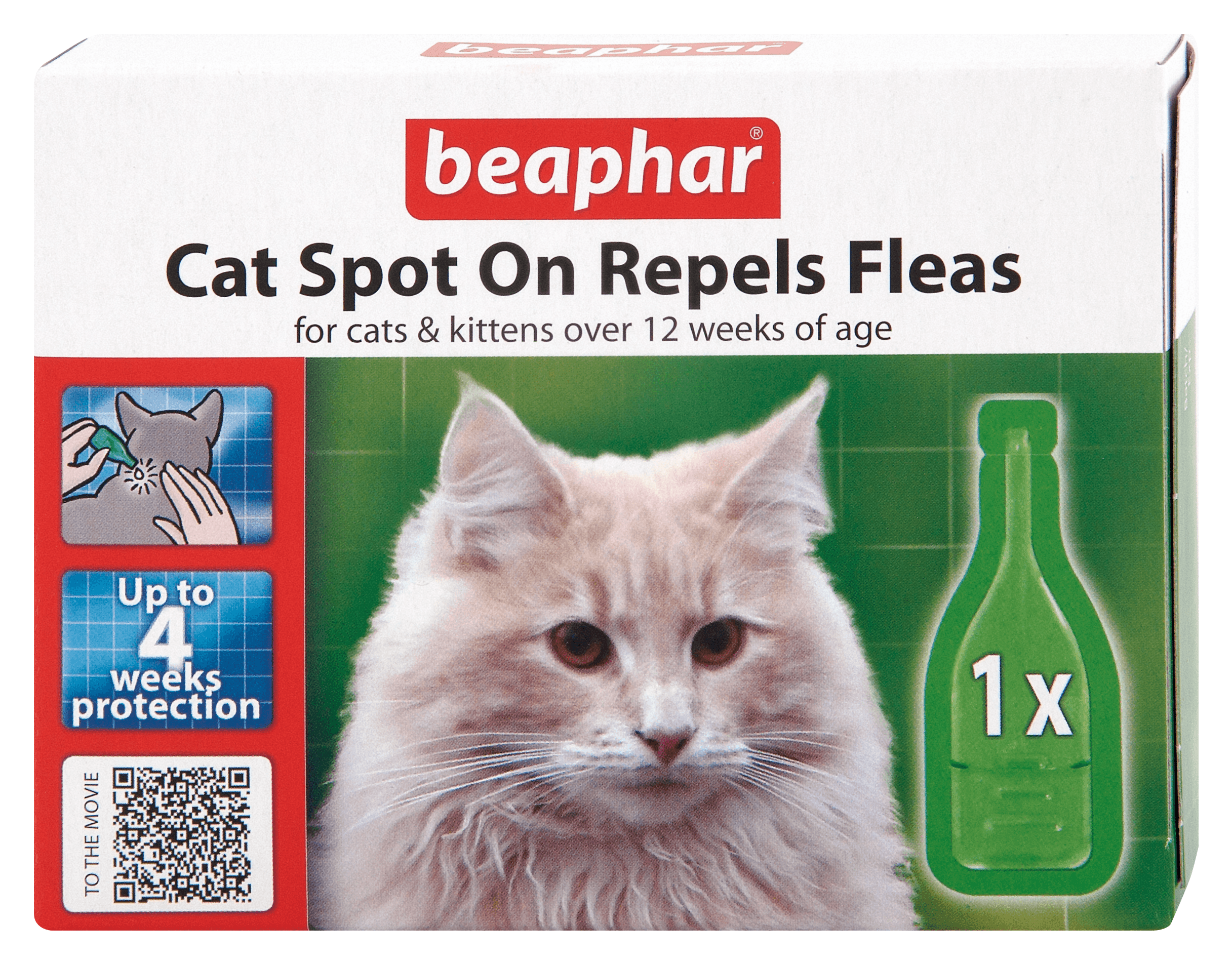 Beaphar Cat Spot On Repel Flea 4 Wk