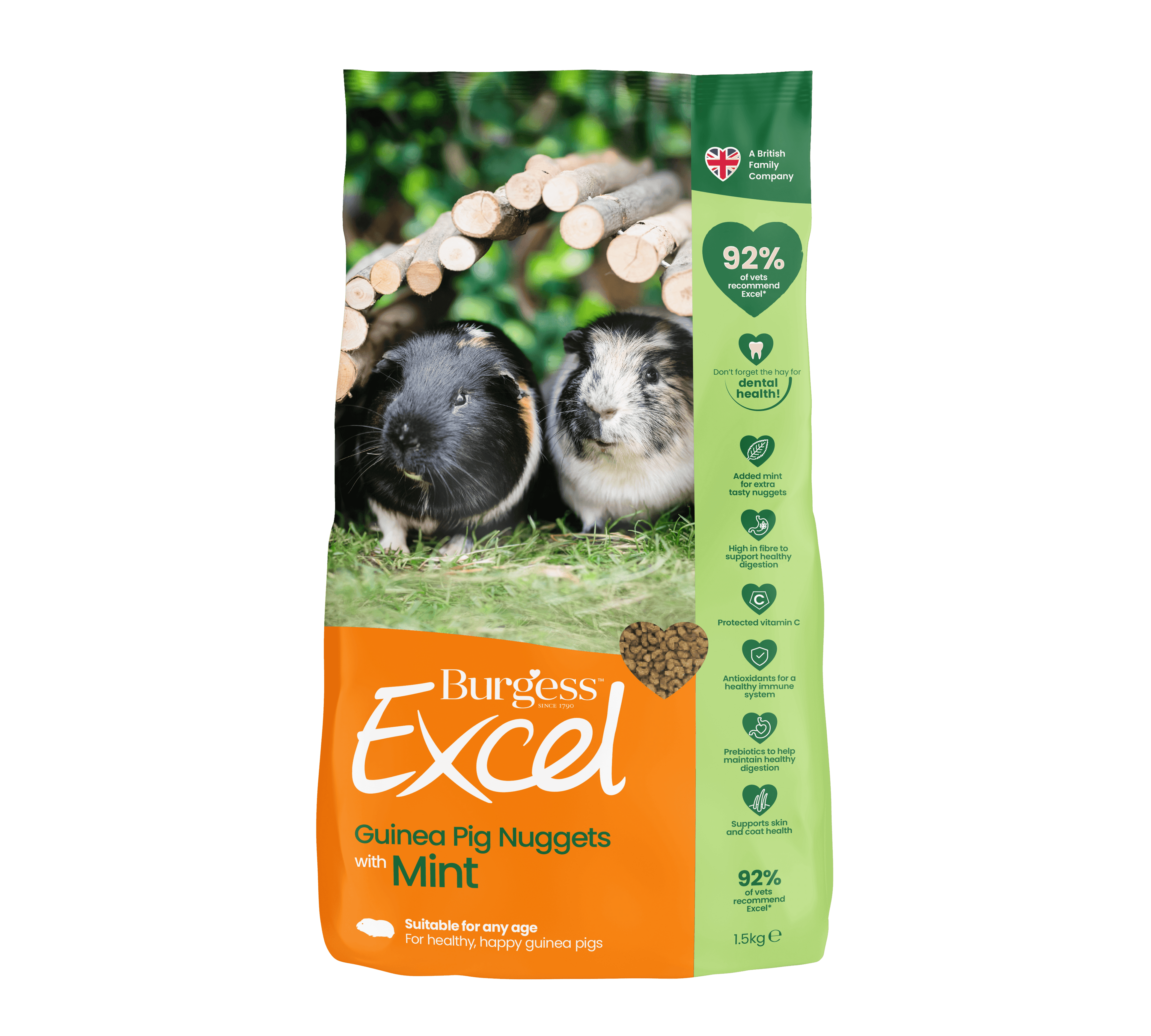 Burgess Excel Guinea Pig Nuggets 1.5kg