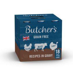Butcher's Recipes in Gravy Dog Food Cans 18pk