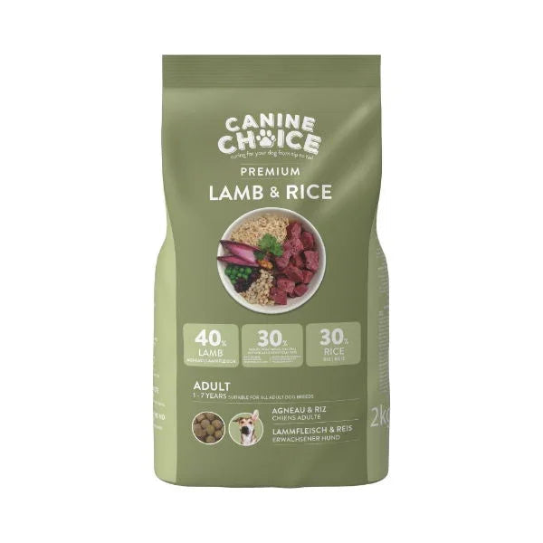 Canine Choice Premium Adult Dry Dog Food 2kg - Lamb