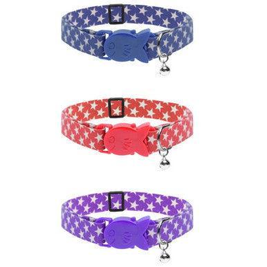 Cat Circus Star Cat Collars Navy