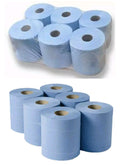 Centrefeed Blue Roll Paper Wipes 6 Pack