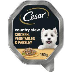Cesar Country Stew Wet Dog Food with Chicken & Vegetable in Gravy, 14 x 150g
