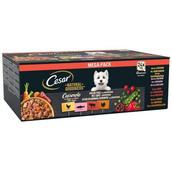 Cesar Natural Goodness Casserole Mixed Selection in Gravy 100g