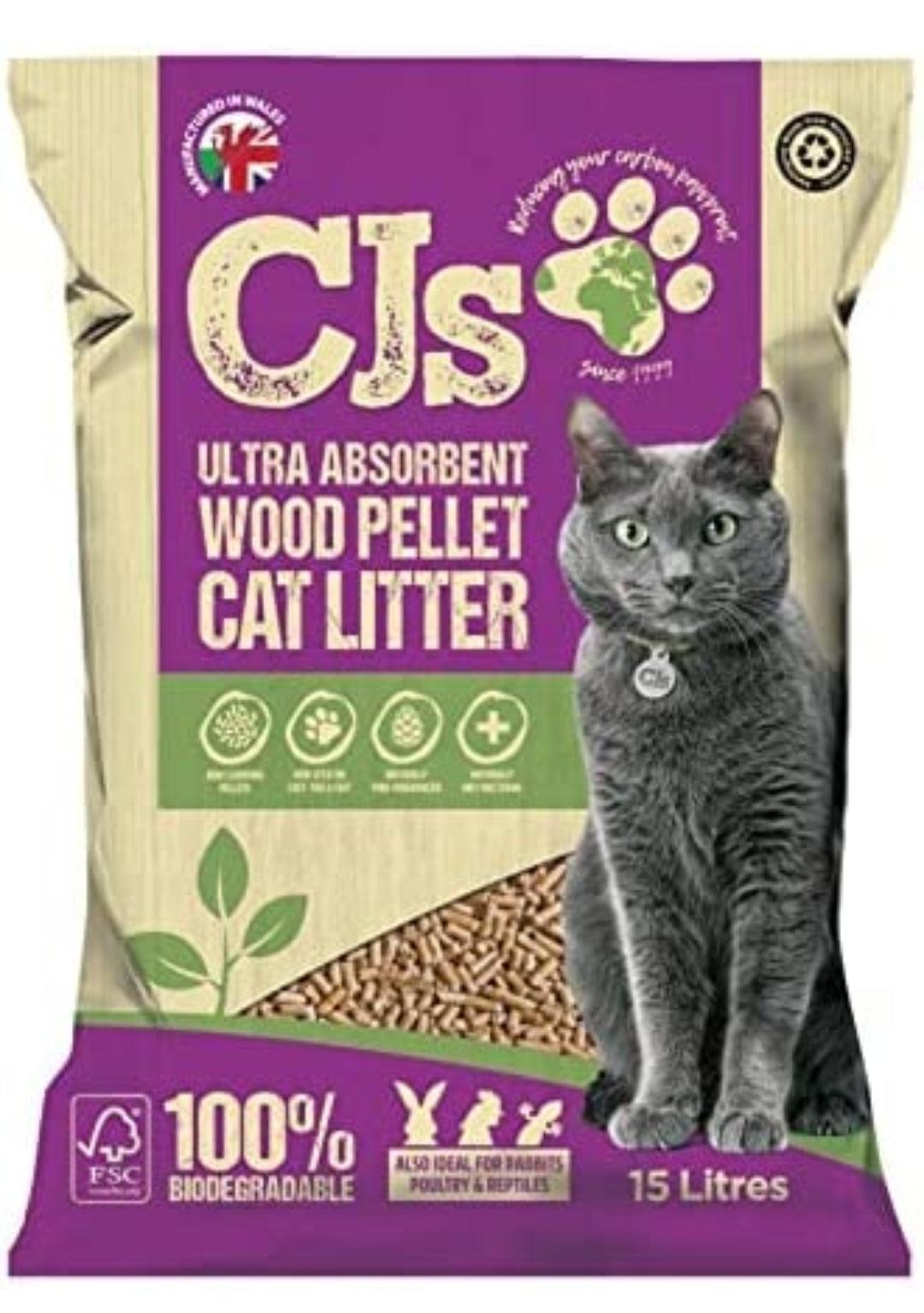 CJ's Ultra Wood Litter, 30ltr