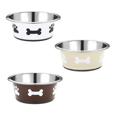 Classic Posh Paws Stainless Steel Neutral Non-Slip Dish 900ml