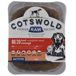 Cotswold Raw Active Sausage Beef 500g