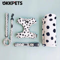 Cow Print Dog Set - Collar, Lead & Harness 3 in 1