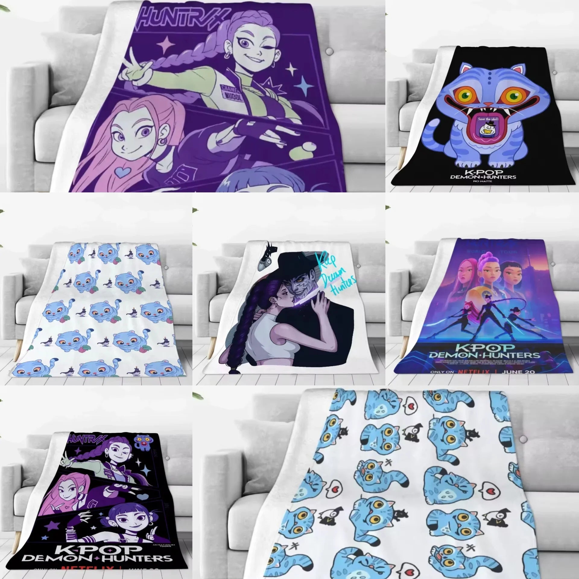 Demon Hunters Extra Large Dog Blanket