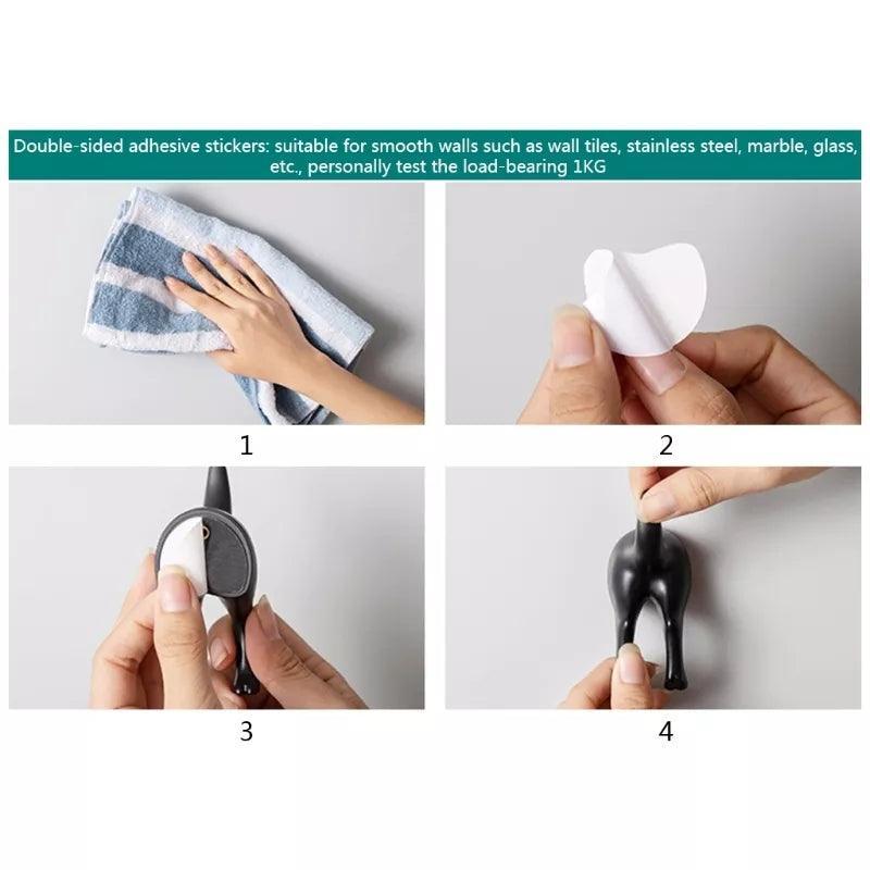 Dog Butt Hook Hanger (Set of 4)