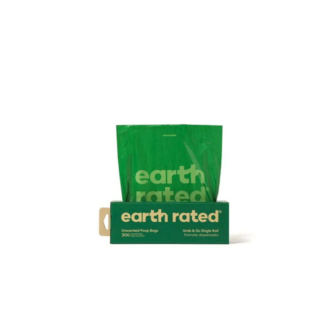 Earth Rated Poop Bags 300 Bags on a Large Single Roll Unscented