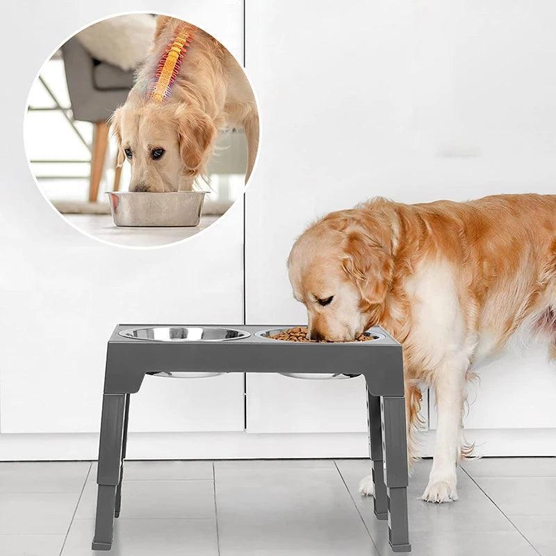 Elevated Adjustable Dog Bowls